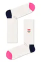 biela Happy Socks - Ponožky Embroidery Happy Rainbow Dámsky