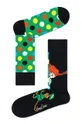 čierna Happy Socks - Ponožky Pippi Longstocking Dámsky
