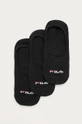 črna Fila stopalke (3-pack) Ženski