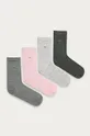 ružová Calvin Klein - Ponožky (4-pak) Dámsky