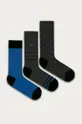 sivá Emporio Armani - Ponožky (3-pak) Pánsky