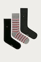 Tommy Hilfiger - Ponožky (3-pack) dlouhé ponožky černá 100000844