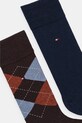 Tommy Hilfiger skarpetki 2-pack 100001495 brązowy AW25