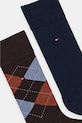 Κάλτσες Tommy Hilfiger 2-pack 100001495 καφέ AW25