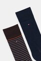 Tommy Hilfiger skarpetki 2-pack 100001496 brązowy AW25