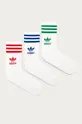 biały adidas Originals - Skarpetki (3-pack) GG1015 Męski