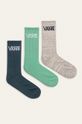 zelená Vans - Ponožky (3-pack) Pánský
