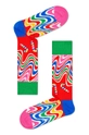 Happy Socks - Ponožky Psychedelic Candy Cane (2-pak) zelená