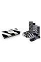 czarny Happy Socks - Skarpetki Classic Black & White (4-pack) Męski