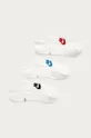 білий Nike Sportswear - Сліди (3-pack) Unisex