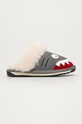 Emu Australia - Klapki dziecięce Shark Slipper szary K12436.PUTTY