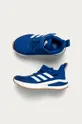 niebieski adidas Performance - Buty dziecięce FortaRun EL K gum FX0225