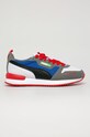 Puma - Dětské boty R78 Jr 373616 imitace kůže šedá 373616