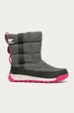 серый Sorel - Детские сапоги Youth Whitney II Puffy Mid Для мальчиков