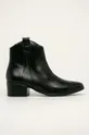 crna Marco Tozzi - Kožne cipele iznad gležnja Ženski