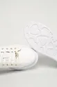 biela Love Moschino - Kožená obuv
