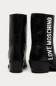 Love Moschino - Westernové kožené boty  Svršek: Textilní materiál, Přírodní kůže Vnitřek: Umělá hmota Podrážka: Umělá hmota