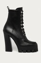 Patrizia Pepe - Kožené členkové topánky usňová koža čierna 2V9995.A3KW