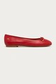 Lauren Ralph Lauren - Baleriny skórzane 802806870004 czerwony 802806870004