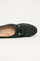 Lauren Ralph Lauren - Baleriny skórzane Jayna czarny 802806870008