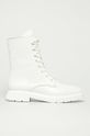 Stuart Weitzman - Bocanci de piele Mckenzee neizolat alb S3932.WHT