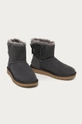 UGG - Detské semišové snehule Mini Bailey Bow II sivá