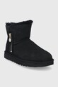 UGG Śniegowce zamszowe 1112481.BLK czarny AW21