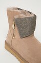 UGG - Cizme de zapada din piele intoarsa Classic Caviar Mini 1112498.CRBO bej