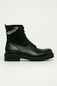 Calvin Klein Jeans - Workery skórzane R1573.001 płaski czarny R1573.001