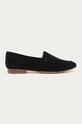 Aldo - Mokasyny zamszowe Joeya płaski czarny 12661849.JOEYA
