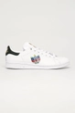 biały adidas Originals - Buty skórzane Stan Smith FW2443 Damski