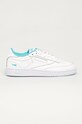Reebok Classic - Ghete de piele Club C 85 FV1096 plată alb FV1096