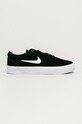 Nike Sportswear - Bőr cipő SB Charge Suede lapos fekete CQ2470