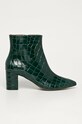 Kurt Geiger London - Kožené členkové topánky Burlington usňová koža zelená 5125271419.71