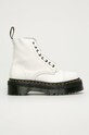 Dr. Martens - Botki skórzane Sinclair nieocieplane biały DM26261100