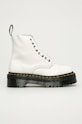 Dr. Martens - Kožne čizme Sinclair zrnata koža bijela DM26261100