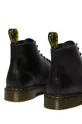 black Dr. Martens leather biker boots 101 Yellow Stitch