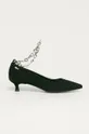 fekete Karl Lagerfeld - Magassarkú cipő velúrból Női