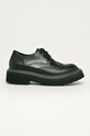 Karl Lagerfeld - Półbuty skórzane KL45225.000 platforma czarny KL45225.000