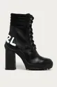 чёрный Karl Lagerfeld - Кожаные ботинки Женский