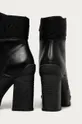 Karl Lagerfeld - Botki skórzane KL30151.000 Cholewka: Materiał tekstylny, Skóra naturalna, Wnętrze: Materiał syntetyczny, Skóra naturalna, Podeszwa: Materiał syntetyczny