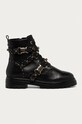 Steve Madden - Workery skórzane płaski czarny SM11001167