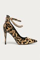 Guess Jeans - Pantofi cu toc subțire maro FLEE24.PAL08