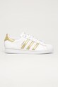 Tenisice adidas Originals Superstar imitacija zrnate kože bijela FX7483