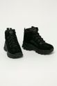 Skechers - Kožené boty černá