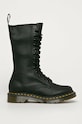 Dr. Martens - Δερμάτινες μπότες φλατ μαύρο DM11820008