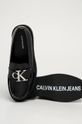 černá Calvin Klein Jeans - Kožené mokasíny
