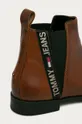 hnedá Tommy Jeans - Kožené topánky Chelsea