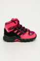 ostrá růžová adidas Performance - Dětské boty Terrex Mid Gtx FY2220 Dívčí