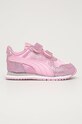 Puma - Pantofi copii Cabana Racer Glitz V 370986 textil roz 370986